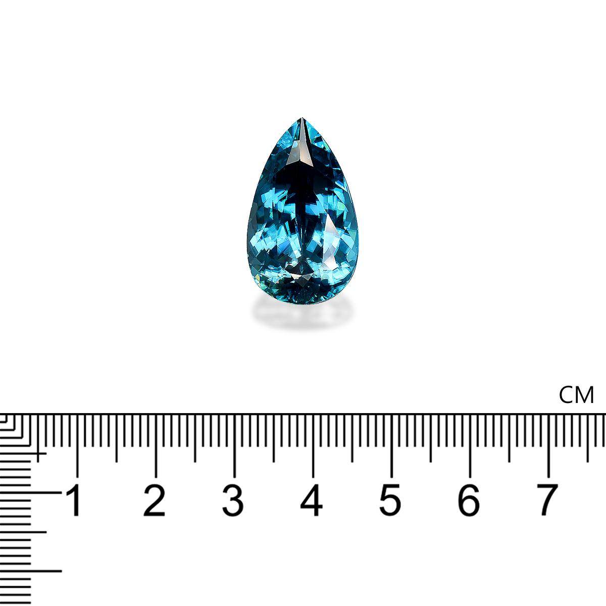 Blue Zircon 35.11 ct